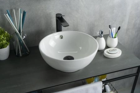 Раковина Gid N9002 39x39 на столешницу белая
