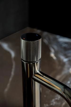 Смеситель STICK Boheme для умыв. низ. Gun Metal низкий с ручкой TOUCH 121-SGM.2