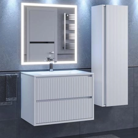 Тумба под раковину  Uperwood Next Premium подвесная, 70 см, белая, 2 ящика