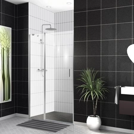 Душевая дверь BelBagno UNO 110 прозрачное стекло 5 мм профиль хром UNO-B-12-40+70-C-Cr