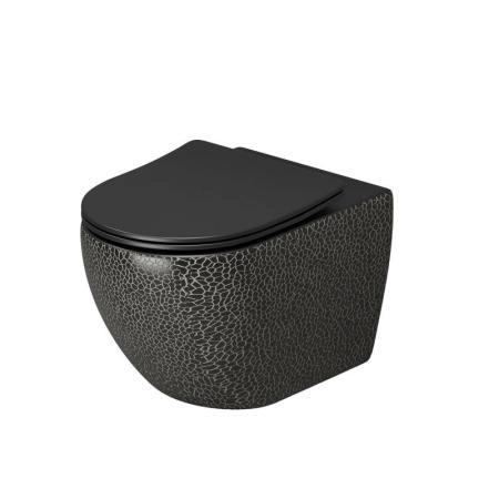 Унитаз Grossman GR-4411BBLS Color (550*365*395) ЧЕРНЫЙ подвесной Безободковый