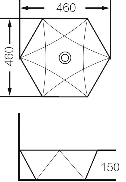 Раковина Grossman GR-3029 (460*460*150) белая