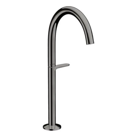 Axor One Смеситель для раковины Sel 260, на 1 отв., высокий, с донным клапаном Push-Open, цвет: полированный черный хром