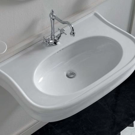 Simas Lante Раковина 90х54х13см., подвесная, без отв., цвет: белый