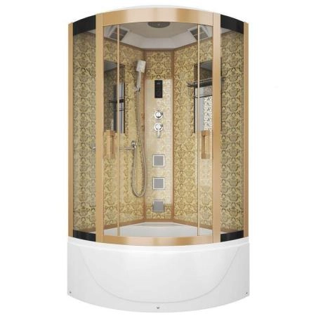 Душевая кабина Niagara Luxe NG-7790G (900x900х2150) высокий поддон стенки ЗОЛОТО