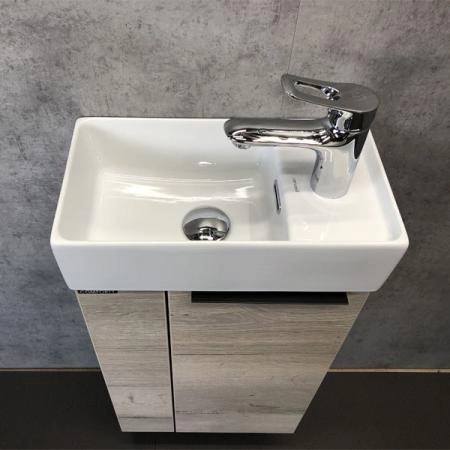 Тумба с раковиной Comforty Асти-40 дуб дымчатый