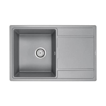 Кухонная мойка Paulmark FLUGEN PM217850-GRM серый металлик кварцевая