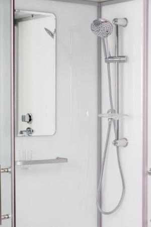 Душевая кабина Esbano 80x80 полукруг стекло матовое ESKB80CR