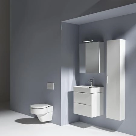 Laufen Base База с раковиной, 58.5х39х53см, с 2 ящиками, подвесная, покрытие LCC, цвет: белый глянцевый