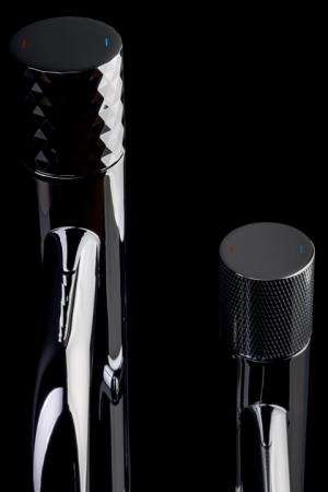 Смеситель STICK Boheme для умыв. низ. BLACK DIAMOND GOLD_Комплект 121-BG