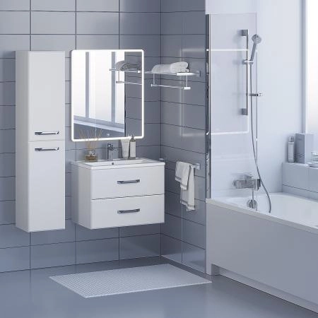 Тумба под раковину для ванной Uperwood Foster 70 см, подвесная, белая