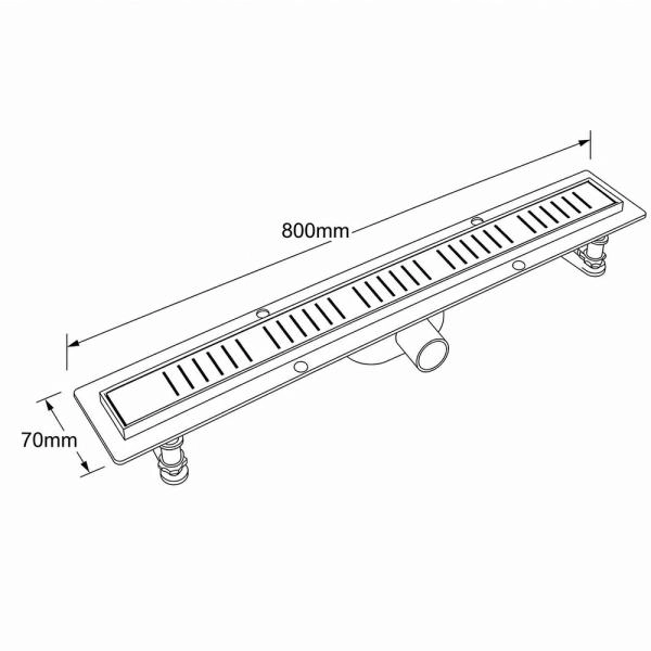 Душевой лоток GAPPO G88007-5, сатин