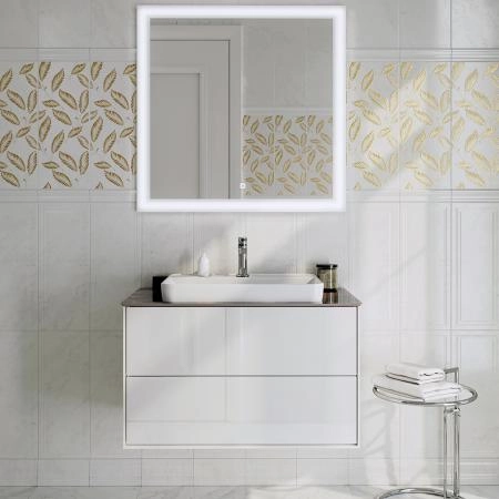 Раковина Kerama Marazzi PLAZA ПЛАЗА PLR.wbi.55.1 встраиваемая сверху 55, белая глянцевая