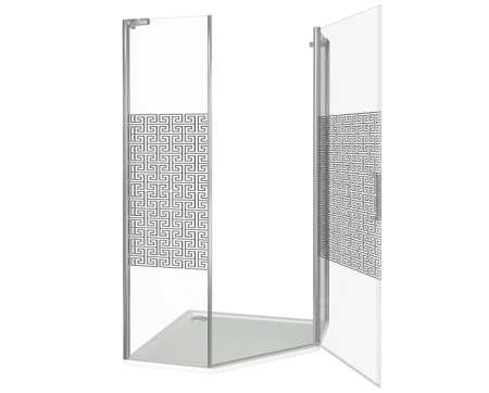 Душевой угол GOOD DOOR Fantasy PNT-90-F-CH 90x90 см