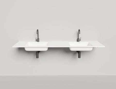 Раковина Salini ONDA 180 S-Stone матовая 180x50 1402202M столешница без отв.смесителя