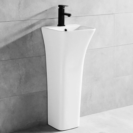Раковина CeramaLux G-515 34x34х84 см напольная