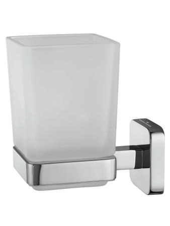 Стакан для зубных щеток с держателем WONZON & WOGHAND STILL, Хром (WW-6621)