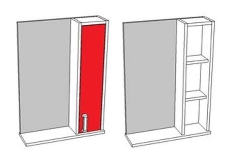 Зеркало-шкаф Corozo Колор 50 белое