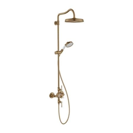 Axor Montreux Showerpipe Душевая стойка, верхний душ 24.5см., со смесителем термостатическим, ручный душем, цвет: бронза