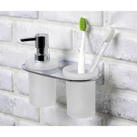 Стакан для зубных щеток Wasserkraft Kammel K-8389 с дозатором