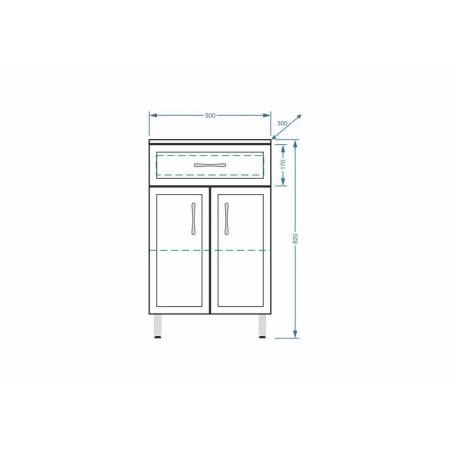 Комод Stella Polar Концепт 50, 1 ящ.