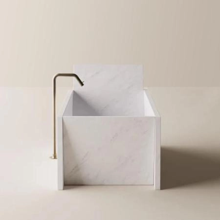 Agape Face a face Ванна 185х73х54/76.5см., отдельностоящая, с сифоном, цвет: Bianco Carrara