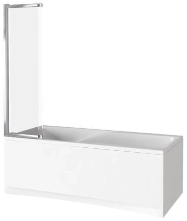 Шторка для ванны GOOD DOOR SCREEN SLR-100-C-CH 5 мм 100 прозрачное