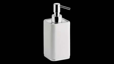 Bagno&Associati Altissima дозатор жидкого мыла 70x73x172h мм, настольный, колба из белой керамики, цвет хром