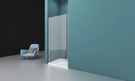 Душевая дверь BelBagno ETNA 60 прозрачное стекло 6 мм профиль хром ETNA-B-1-60-C-Cr-90