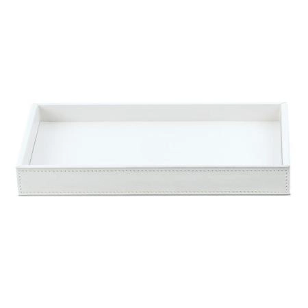 Decor Walther Brownie Tab M Лоток универсальный 22x10.5см, настольный, цвет: белая кожа