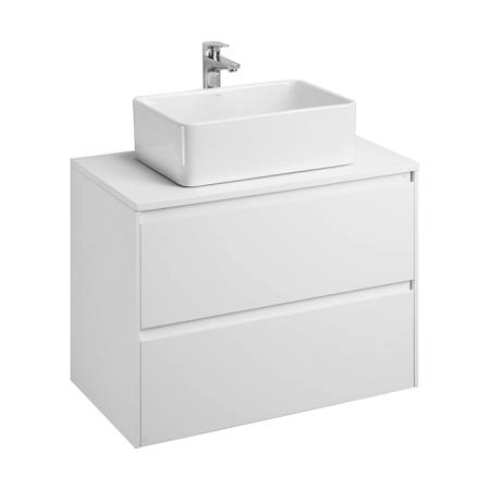 Roca Ona Тумба подвесная 80x45x56см, с 2 ящиками, цвет: белый матовый