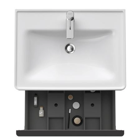 Duravit D-Neo Тумба с раковиной 63.4x45.2хh44см., с 1 ящиком, подвесная, цвет: белый матовый