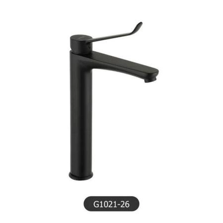 Смеситель Gappo G1021-26 для раковины высокий черный