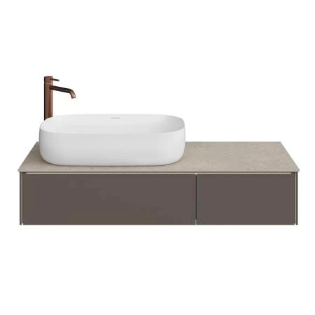 Тумба Kerama Marazzi MAGICA МАДЖИКА MA.120.2\EGR.M подвесная 120, 2 ящика, вечерний серый матовый