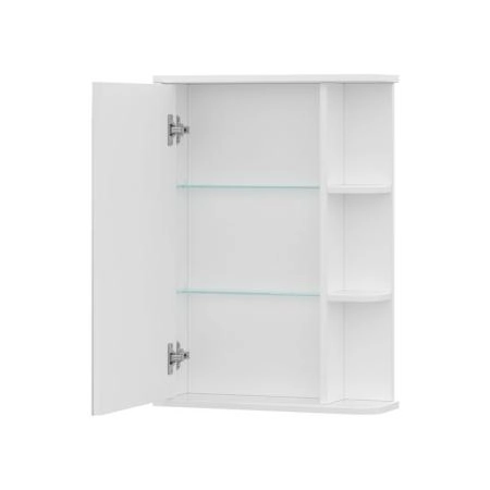 Шкаф зеркальный Twing 50 белый глянец