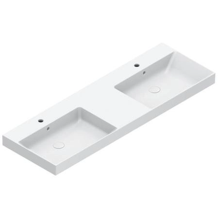 Catalano Zero Раковина 150x50см двойная, с 2 отв., цвет: белый глянцевый