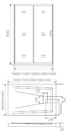 Душевая дверь GOOD DOOR ANTARES WTW-110-C-CH 110 прозрачное