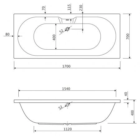 Универсальный установочный Cezares CZR-SCR-FIX-3-KIT комплект для 3-й панели
