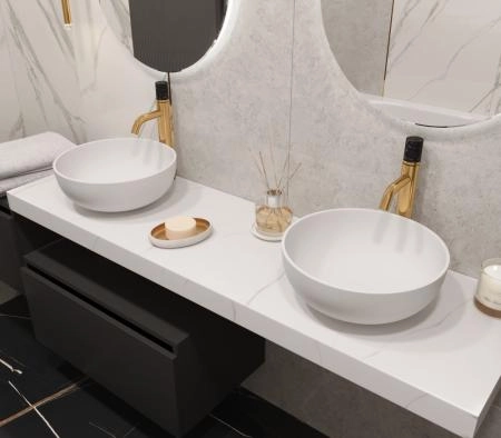 Столешница прямая Boheme FLAT CALACATTA 1610*460*70 869-160-CLCT