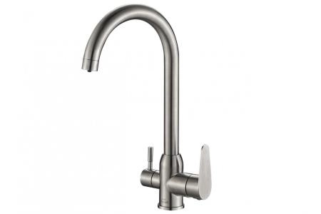 Смеситель для кухни ZORG Steel Hammer (SH 723 INOX) сталь