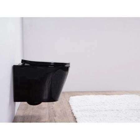 Унитаз Esbano CLAVEL (Black) подвесной безободковый микролифт