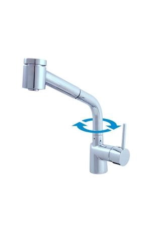 Смеситель Rav Slezak Sena SE911.5 для кухни с выдвижным душем хром