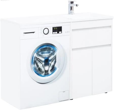 Тумба под раковину Aquanet Токио 58 белый (напольная, 1 ящик, 2 дверцы)