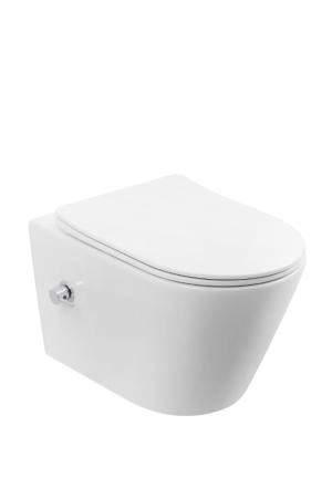 унитаз подвесной Boheme с функцией биде, AVVA Белый глянец c крышкой (торнадо) 973-SET-2-W