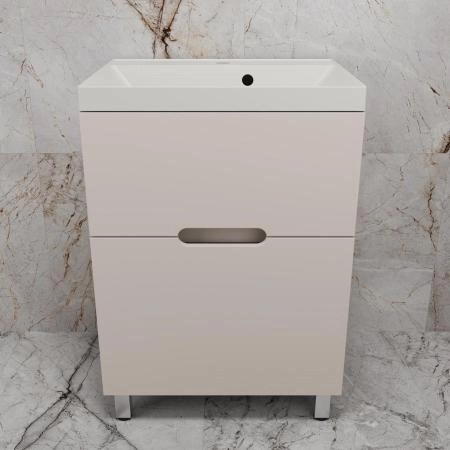 Тумба Style Line "Матис 60" ЛС-00002431 напольная под ASTI 60 (2 ящика), КРЕМ, ЭМАЛЬ