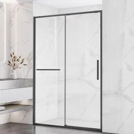 Душевая дверь Vincea Slim Soft VDS-1SS120CLGM, 1200, вороненая сталь, стекло прозрачное