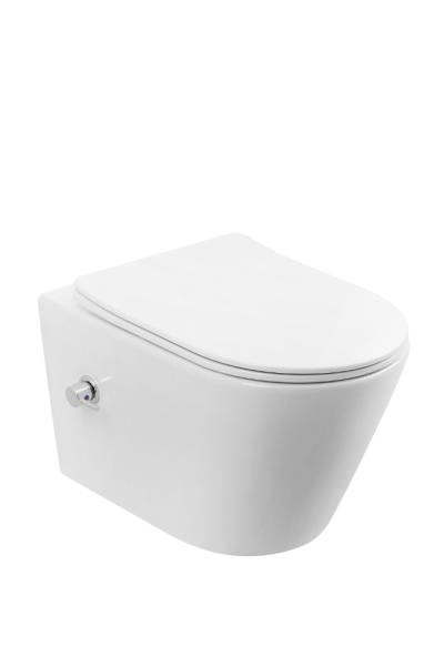 унитаз подвесной Boheme с функцией биде, AVVA Белый глянец c крышкой (торнадо) 973-SET-2-W