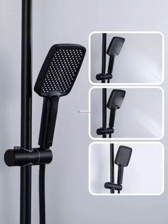 Душевая система Gappo G2418-26 с изливом черный матовый