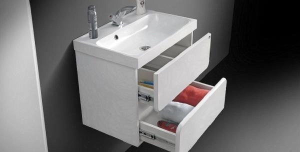 Тумба Belux Париж НП 60-02 Белый глянцевый под умывальник Париж ПА 600