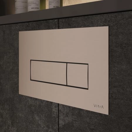 Кнопка смыва для инсталляции VitrA Root Square  740-2395 брашированный никель двойный смыв